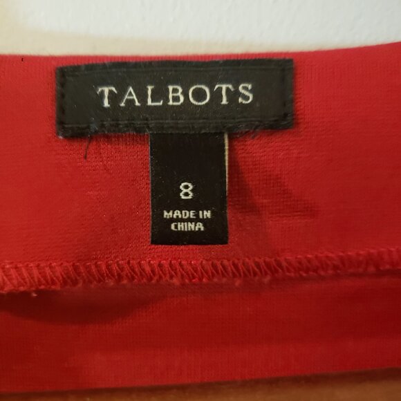 Talbots Red Cocktail Dress - Picture 5 of 5